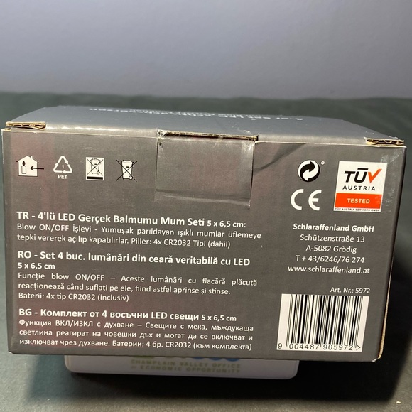 Echtwachskerzen 4-pc Real Wax LED Candles - Picture 6 of 8